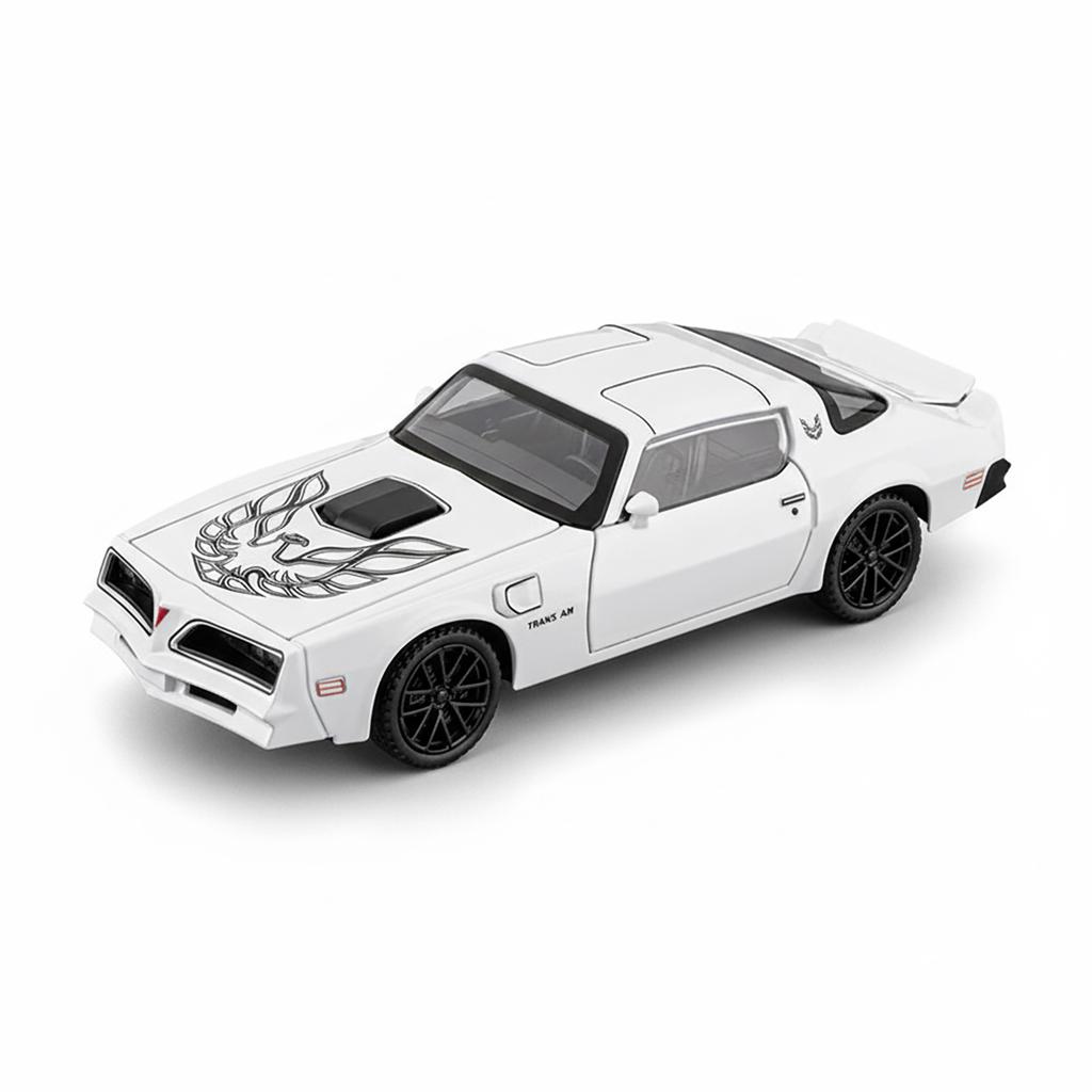 NEW 1/32 Pontiac Firebird Alloy Muscle Car Model Sound and Light Pull Back Children's Toy Collectibles Birthday Gift