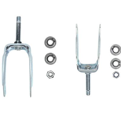 Стальная вилка для инвалидной коляски 6/7 дюймов износостойкий кронштейн переднего колеса с подшипником опора переднего колеса инвалидной коляски