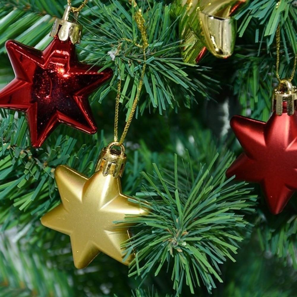 12Pcs Plastic Christmas Heart Shaped Ornaments Bright Christmas Pendants Wedding