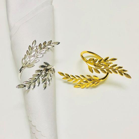 Yousheng 12 шт. Кольца для салфеток в виде пшеничного колоса, многоразовые металлические держатели для салфеток, декоративные кольца для салфеток для дома, отеля, обеденного стола, вечеринок, декора