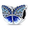 925 Silver Butterfly Dragonfly Charms Colorful Beads for DIY Bracelet Making Handmade Jewelry Supplies