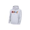 Nike SS23 Alphabet Print Pullover Hoodie Long Sleeve Men Hoodies White DN8665-100
