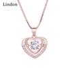 Женское ожерелье Lindon, кулон из медного сплава, циркон, модный подарок