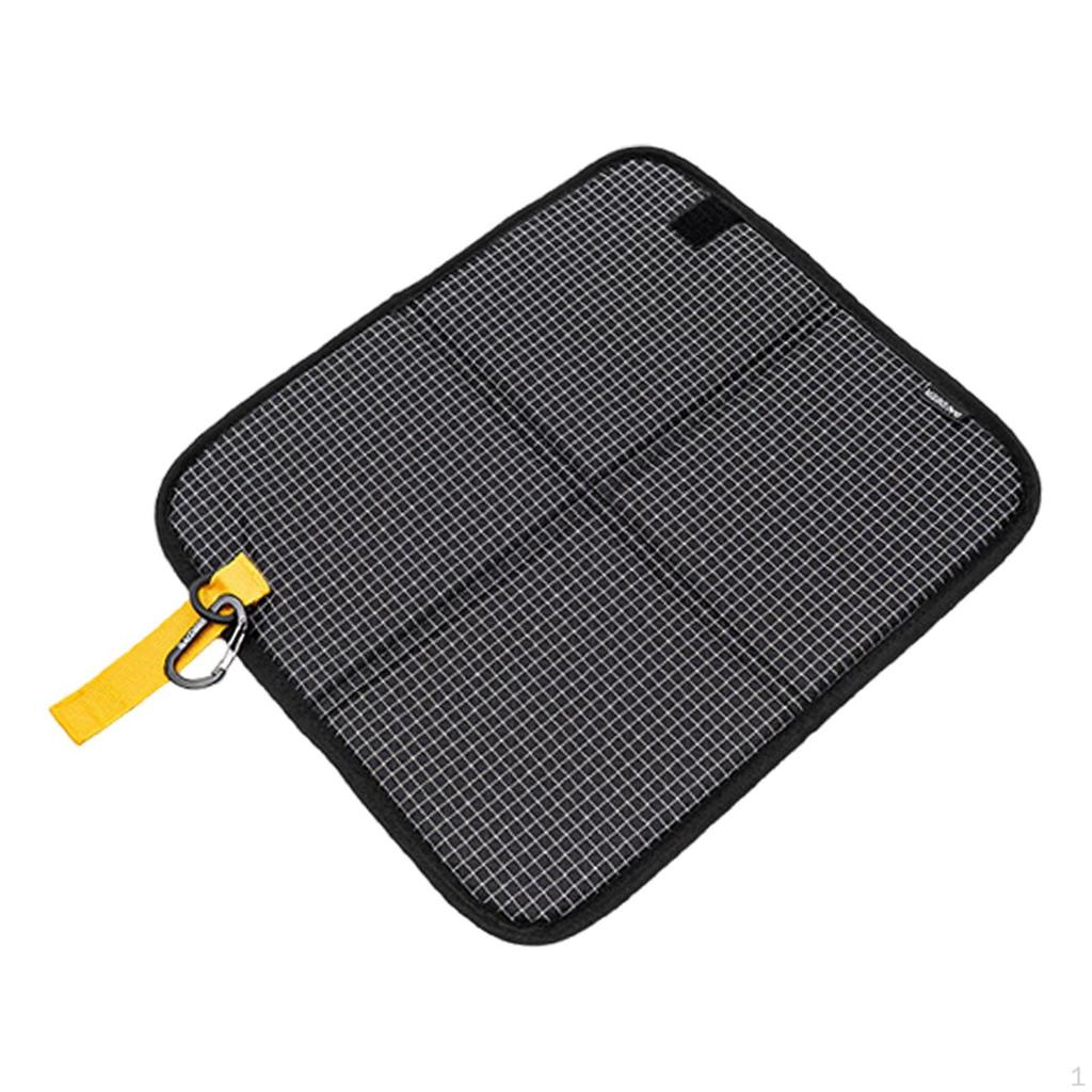 600D Oxford Waterproof Sitting Mat 35x31x1cm Versatile with Carabiner Ground Portable for Picnic