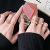 Золотое Модное Нишевое Дизайнерское Чувство Элегантное Кольцо с Бриллиантом Колос Пшеницы Средневековая Французская Мода Легкое Роскошное Кольцо Женское