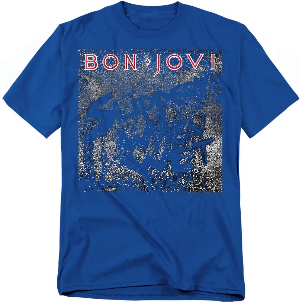 Bon Jovi Unisex Adult Slippery When Wet T-Shirt