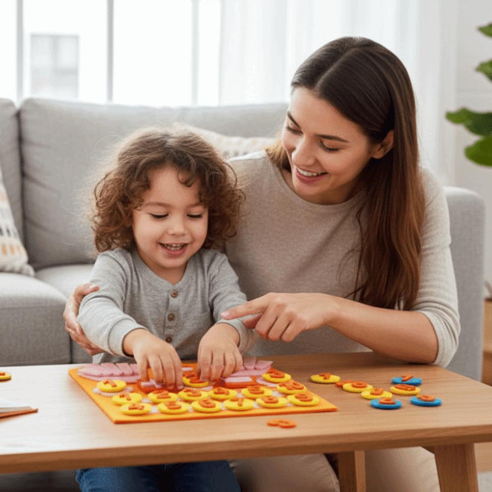 Felt Material Educational DIY Toy Finger Numbers Addition Subtraction Board Math Learning