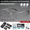 BLMUSA Сверхлегкие титановые очки для чтения, индивидуальные мужские очки в ретро-стиле с большими квадратными линзами для коррекции близорукости, фотохромные очки по рецепту
