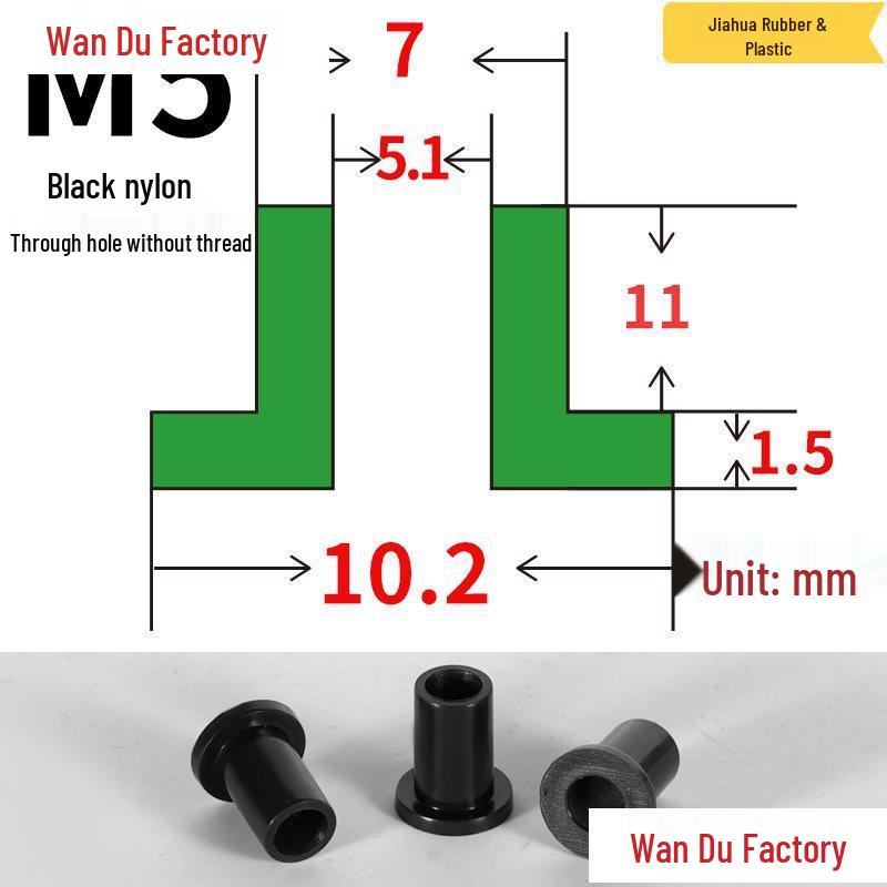 T-Shaped Nylon Insulating Bushing Spacer for M3-M35 Threads