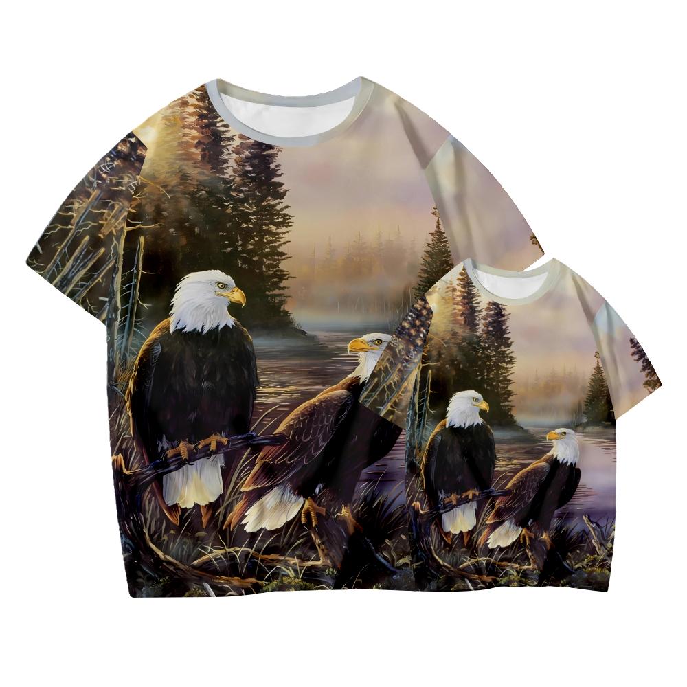 Мужская одежда с рисунком орла и 3D-печатью