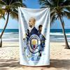 Manchester City Beach Towel Super Soft Microfiber Quickdry Fabric Comfortable Lightweight Suitable For Swimming Gym Camping Yoga Vacation