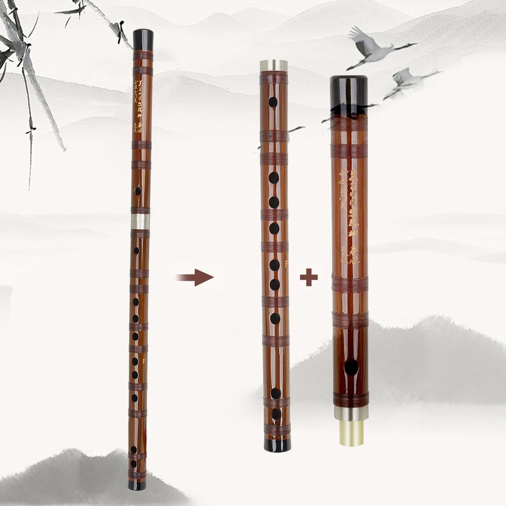 Ключ F флейты из горького бамбука Dizi, традиционный китайский деревянный духовой инструмент ручной работы с сумкой для хранения