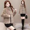 High Quality Faux Mink Fur Coat Fashion Women's Winter Jacket Short Thickened Imitation Mink Velvet Hairy Keep Warm Overcoat