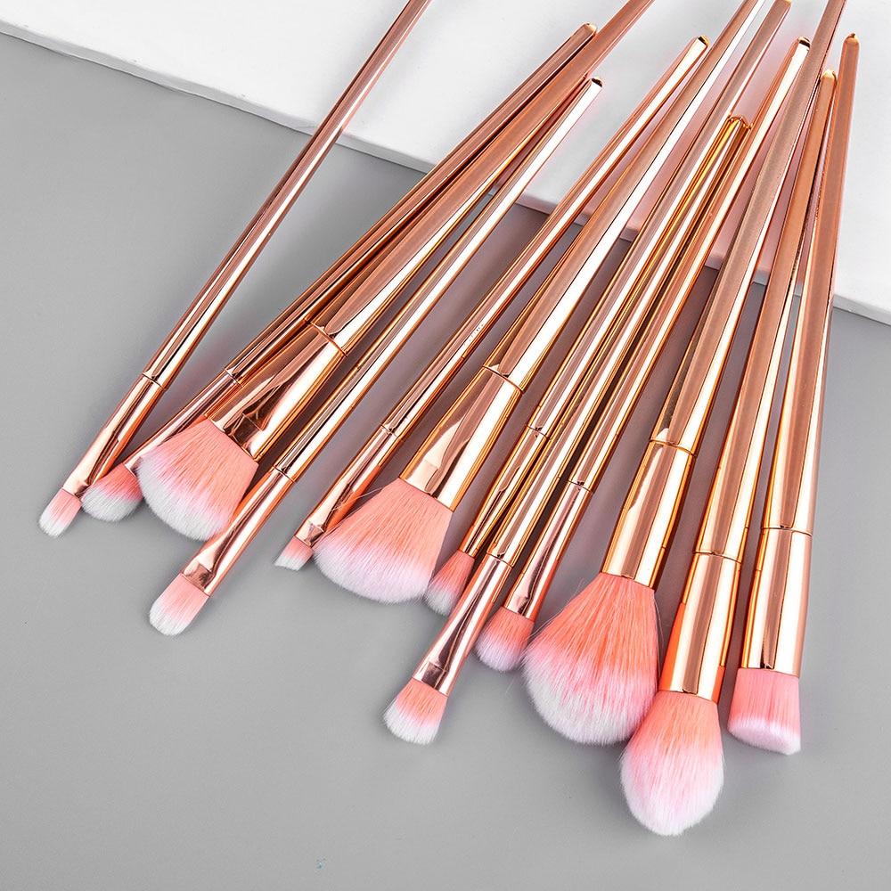 RANCA 12pcs Makeup Brushes Set Powder Foundation Blusher Face Brush Contour Concealer Blush Lip Eyeshadow Eyebrow Cosmetic Tools
