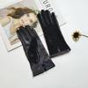 Женские перчатки из овчины тонкие с сенсорным экраном модные кружевные уличные солнцезащитные для ремонта рук для вождения кожаные перчатки
