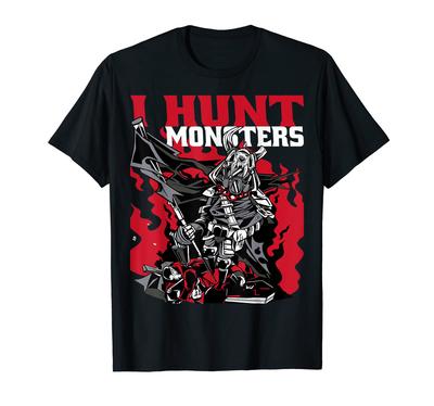 Monster Hunter, Я охочусь на монстров, Хэллоуинские костюмы жуткие Футболка