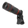 20X Long Focus Zoom Telephoto Lens with Clip for Smart Phone Tablet PC Black