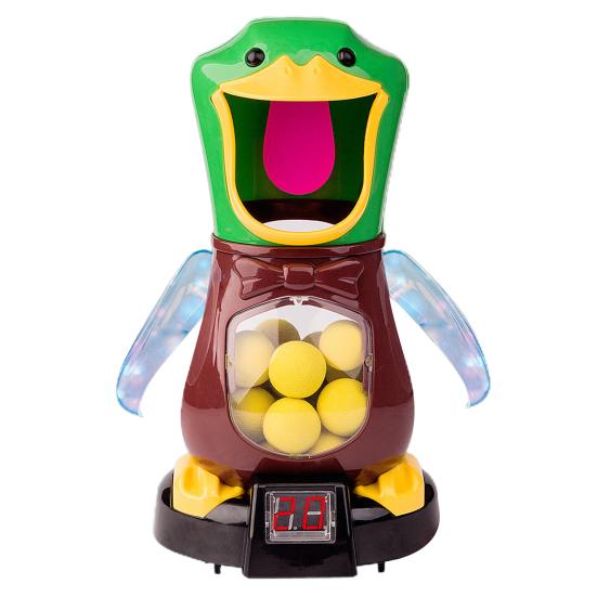 Мягкая игрушка-пусковая установка с утиной мишенью, ЖК-табло, звук, забавный свет