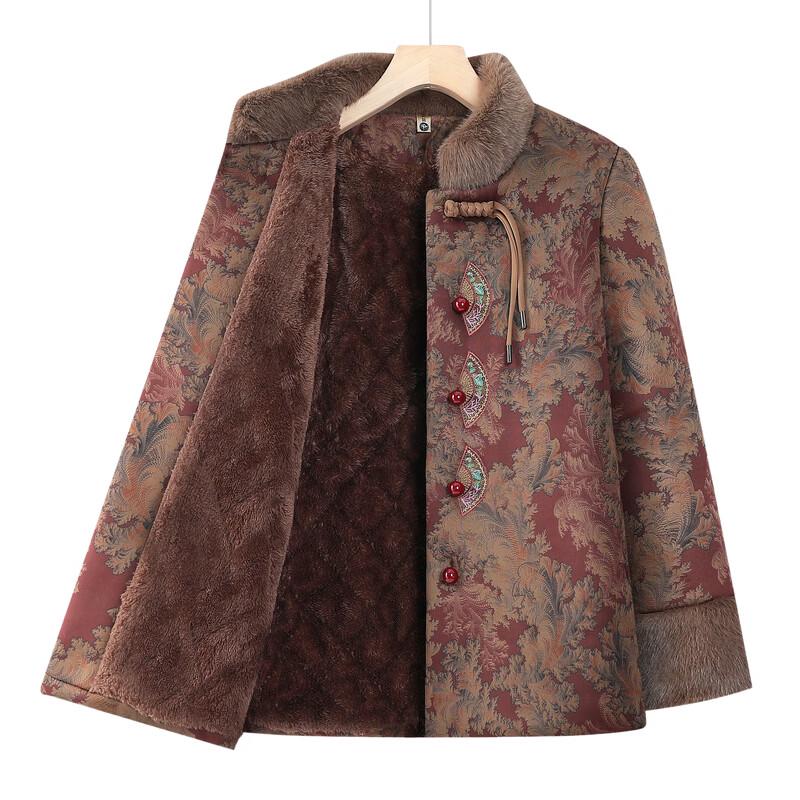 TUCANO Elderly Women's Fleece-Lined Winter Padded Jacket