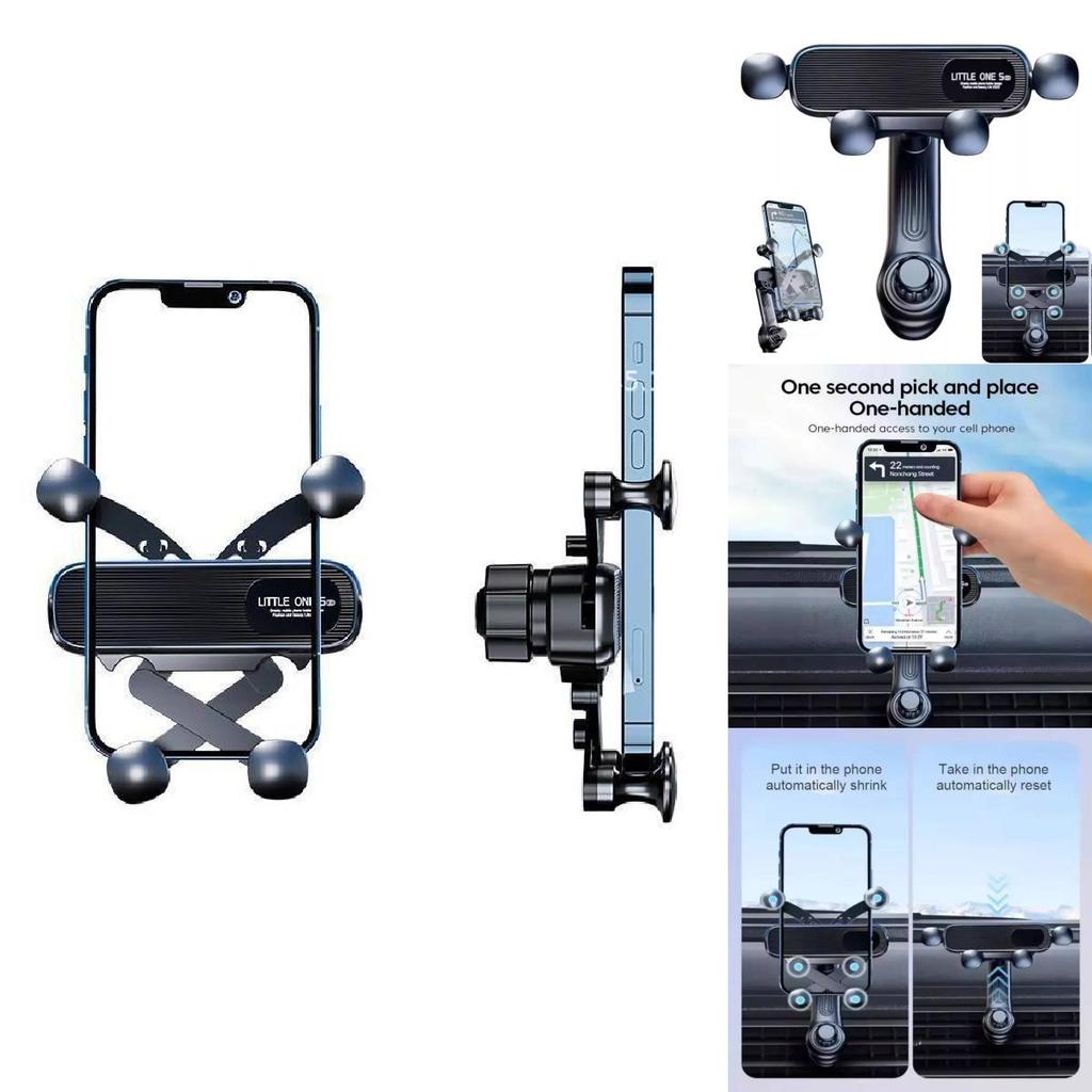 Gravity Sensing Car Phone Mount Universal Air Vent Holder Extended Arm