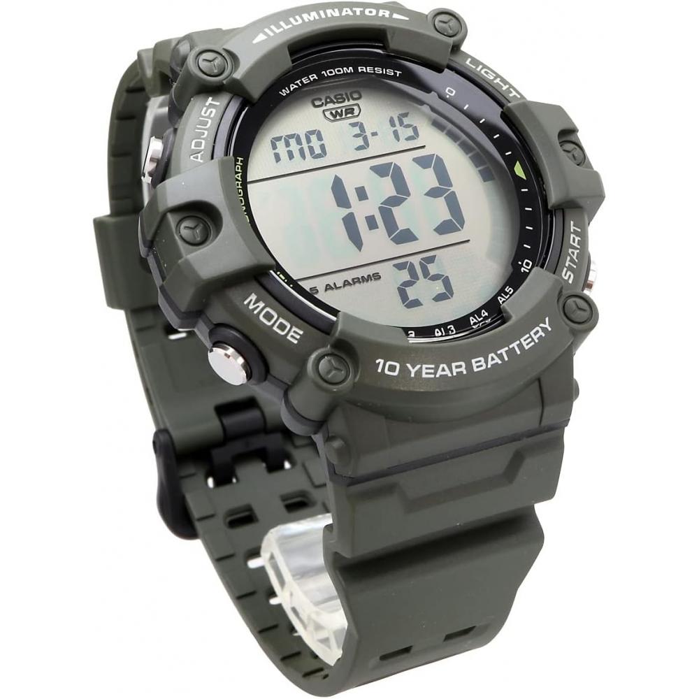 Casio Мужские Стандартные Цифровые Часы Военно-Зеленые Ae 1500whx 3av