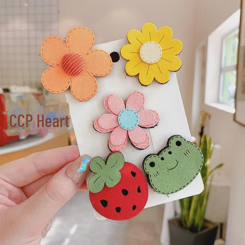 Детские наклейки для волос - головной убор с челкой на липучке, безопасные, не повреждающие волосы аксессуары для укладки волос ребенка, мультяшный дизайн, устойчивый к поту