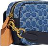 New COACH Studio Denim With Cow Leather Patchwork Camera Bag Shoulder Bag Crossbody Bag Medium Size Men's Denim Blue CA076-WAH