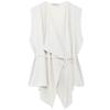 Fashion Style 2024 Autumn New Women's Clothing Stylish White Gentle Elegant Fitted Waist Vest 0264634
