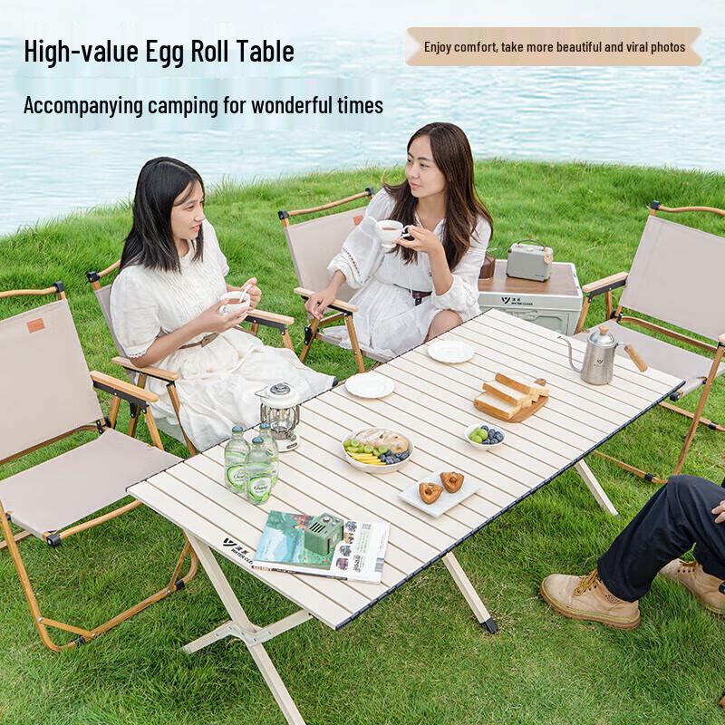 SERIES CLEAR Outdoor Portable Folding Roll-Up Table