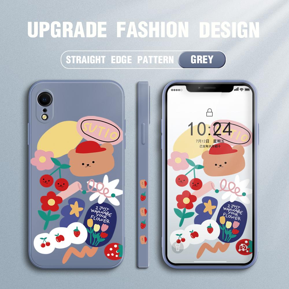 Чехол для телефона с милым мультяшным медведем для Redmi Xiaomi POCO Note 10 Pro 9 9A 9T 10C 8 7 11 Lite 5G X3 M3, мягкий чехол с квадратным краем, полная защита камеры, мягкий чехол из ТПУ