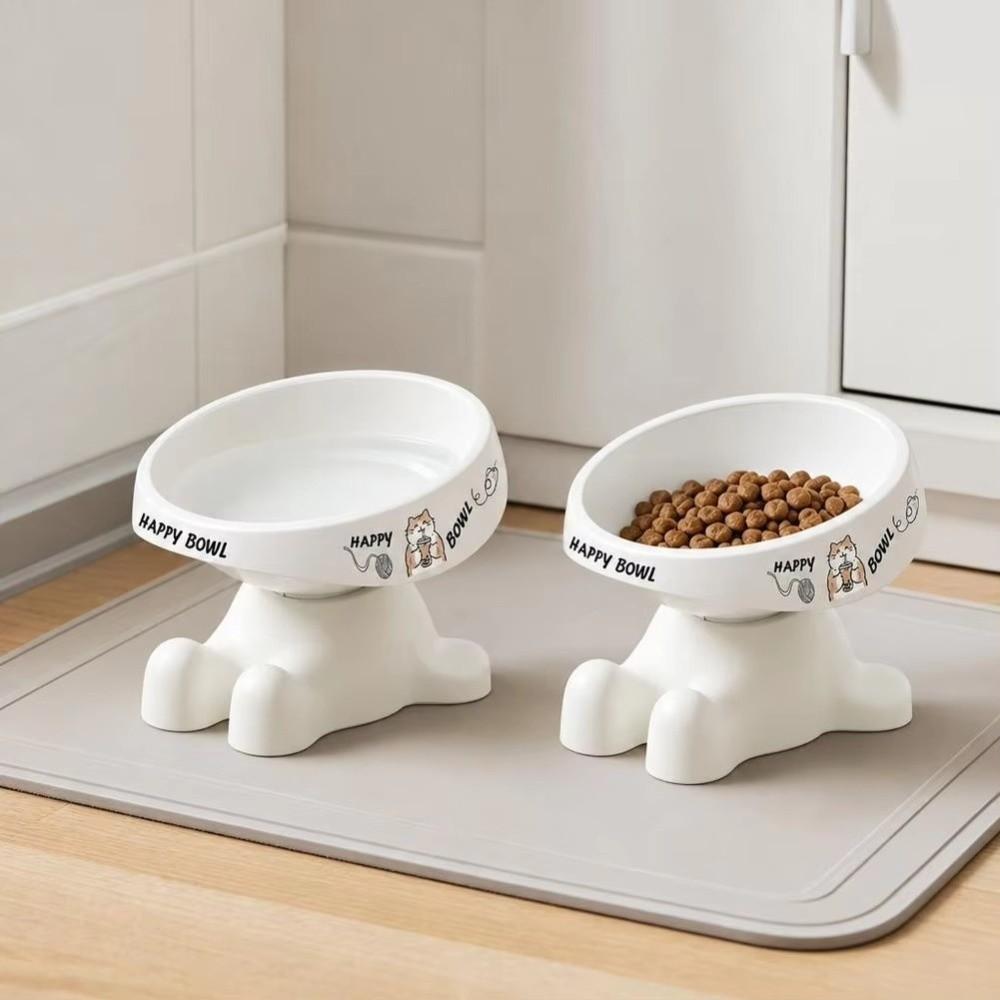 Non-slip Elevated Pet Feeding Bowl Paw-shaped Stand Raised Pet Bowl Food and Water Feeding