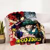 My Hero Anime Soft Plush Sofa Bed Throwing Cartoon Picnic Thin Blankets Modern Flannel Blanket Cover Gedruckt Bettdecke Geschenk