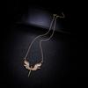 BLUELANS NECKLACE Wonderful Pendant Party Jewelry Rhinestone Angel Bling Wings Necklace Women Present