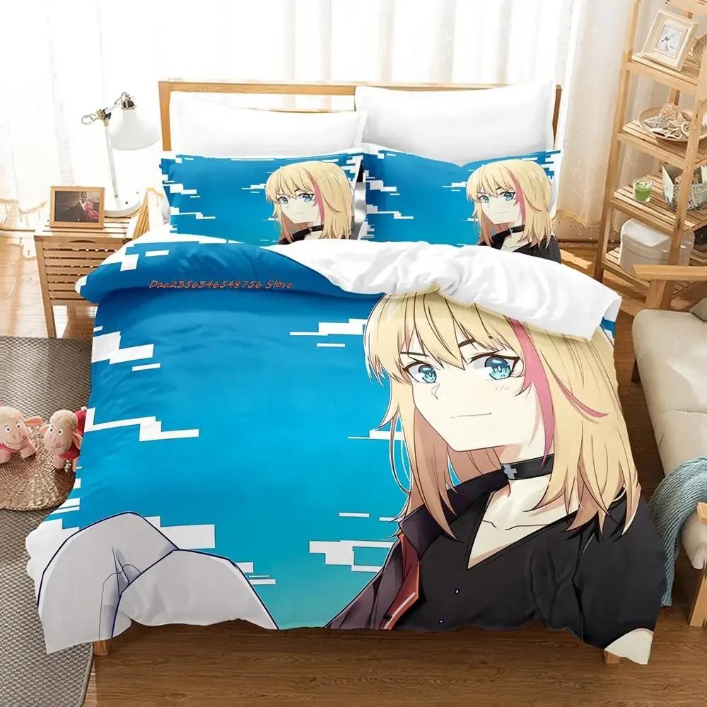 I Wonder Egg Priority Комплект постельного белья Single Twin Full Queen King Size Комплект постельного белья для взрослых и детей Спальня Пододеяльники Наборы Аниме Кровать
