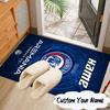 Custom Name Arema Crest Pride Rug for Living Room, Game Rooms, Office, Bedroom, Floor Mat Playful Design, fan gifts Christmas decor