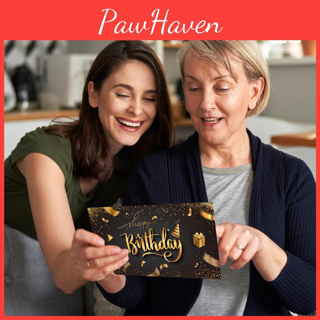 Red Folding Classic Packet With Black Gold Finish For Christmas Gifting Festive