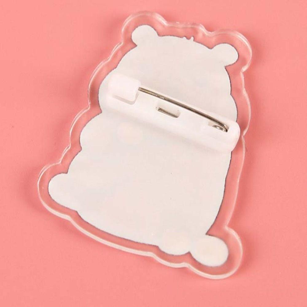 Cute Acrylic Capybara Pin Breastpin Kapibara Badge Cartoon Capybara Brooch Unisex