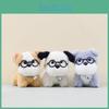 And Stylish Playful Plush Dog Keychain With Glasses Ideal For Personalizing Bags Keys And