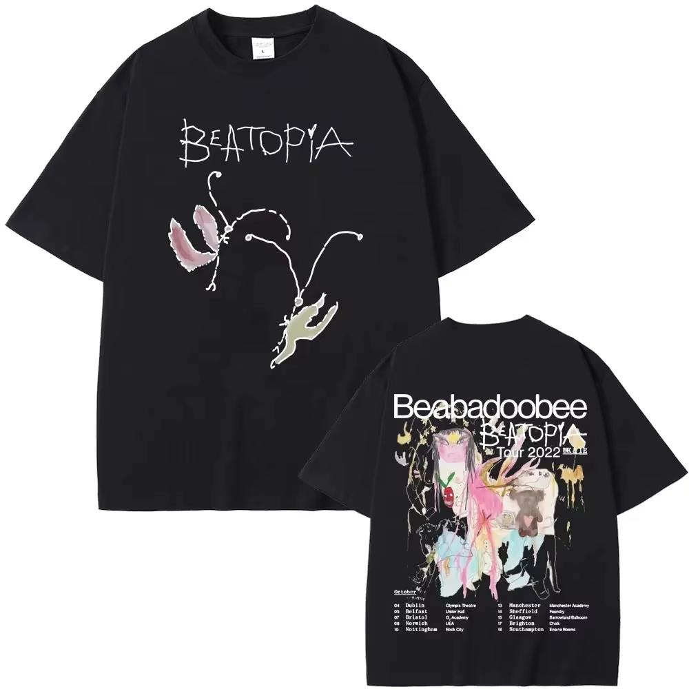 Beabadoobee Beatopia Tour Tshirt 2026 Summer Unisexs Womens Fashion Harajuku Cotton Oversized Street Wear Aesthetic Tshirt