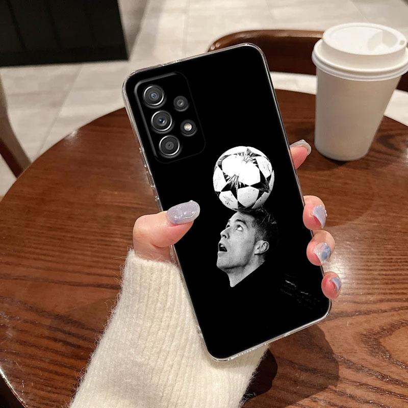 Прозрачный мягкий чехол для телефона C-R-7-Dark Football для Samsung Galaxy A56 A57 A37 A55 A54 A36 A35 A26 A25 A16 A17 A07 A52 A34 A21s