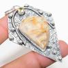 Natural Russian Dendritic, Citrine 925 Sterling Silver Pendant 2.92" T4m37