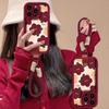 Масляная живопись цветок шнурок подходит для чехла мобильного телефона Apple 17 iphone15promax силиконовый овчина 16 Празднование Нового года