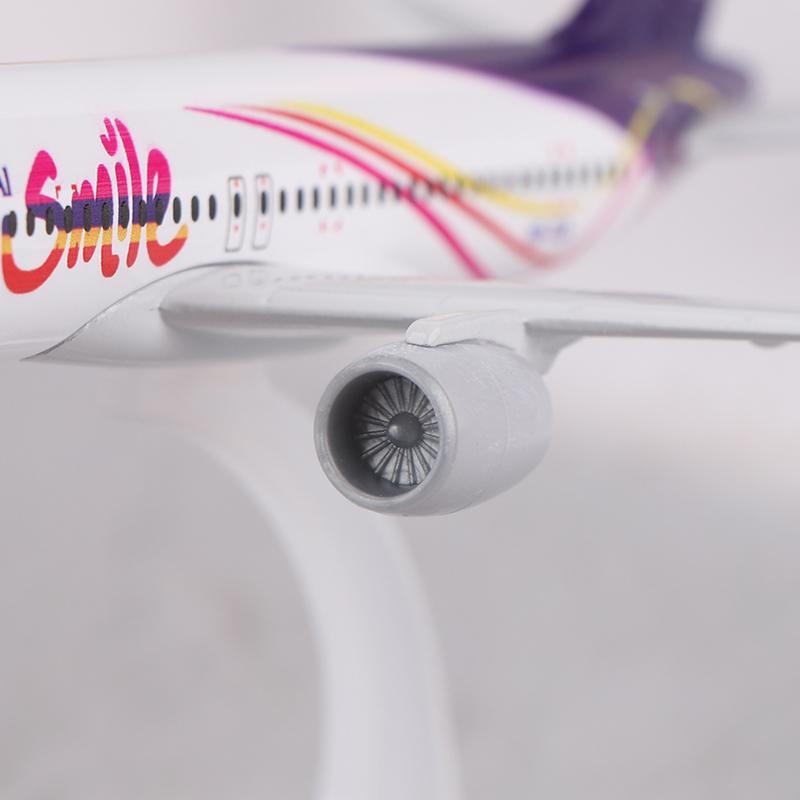 16 см Металлическая Модель Самолета Реплика Thai Smile 320 Самолет Масштаб Авиация Литой Миниатюрное Искусство Декор для Дома Офиса Игрушка Подарок