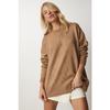 Women's Biscuit Crew Neck Oversize Knitwear Sweater Bv00085