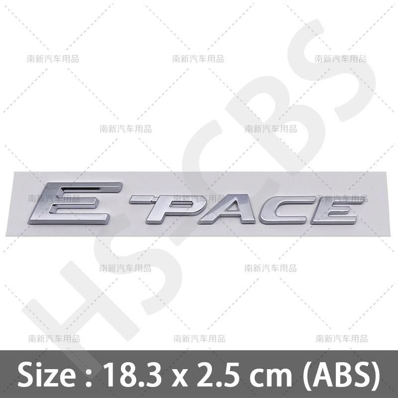 1 шт. 3D ABS E-pace F-Pace Буквы Логотип автомобиля F-type F E Type Pace Задний значок-эмблема на багажник Наклейки на крышку багажника Аксессуары для стайлинга автомобиля