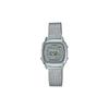 Ретро маленькие часы на серебристом ремешке водонепроницаемые часы stainless steel strap кварцевый механизм stainless steel strap японские и корейские часы LA670WEM-7