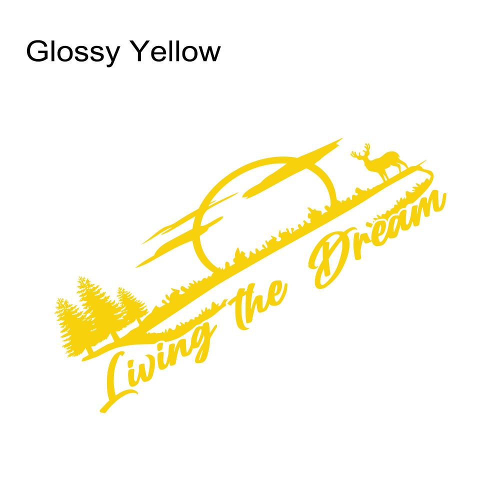 Наклейка на заднюю дверь автомобиля для Fiat Scudo, аксессуары для тюнинга Camper Van Living The Dream, графика, винил