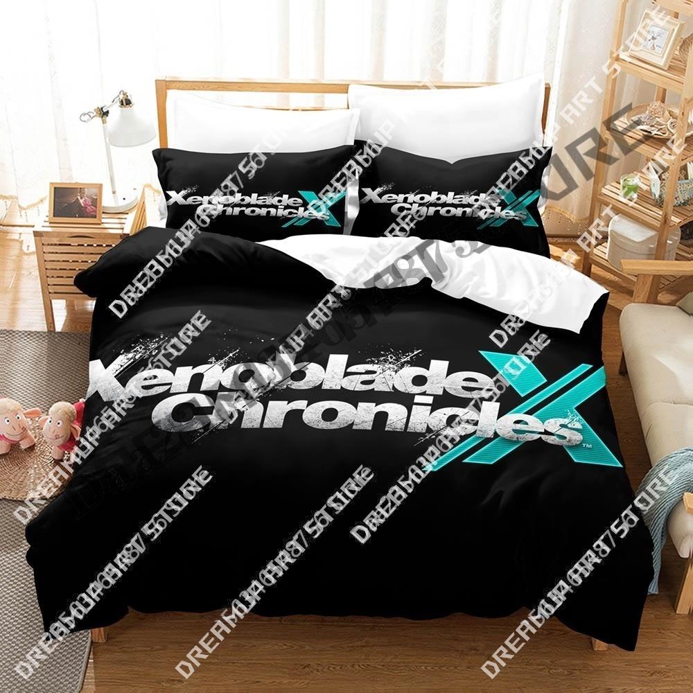 3D Print Cartoon Game Xenoblade Chronicles Bedding Set Single Twin Full Queen King Size Bed Set Aldult Kid Bedroom Bed Sheet