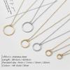 eManco Statement Necklace Women Dainty Stainless Steel Necklace Choker Pendant Necklace Fashion Jewelry