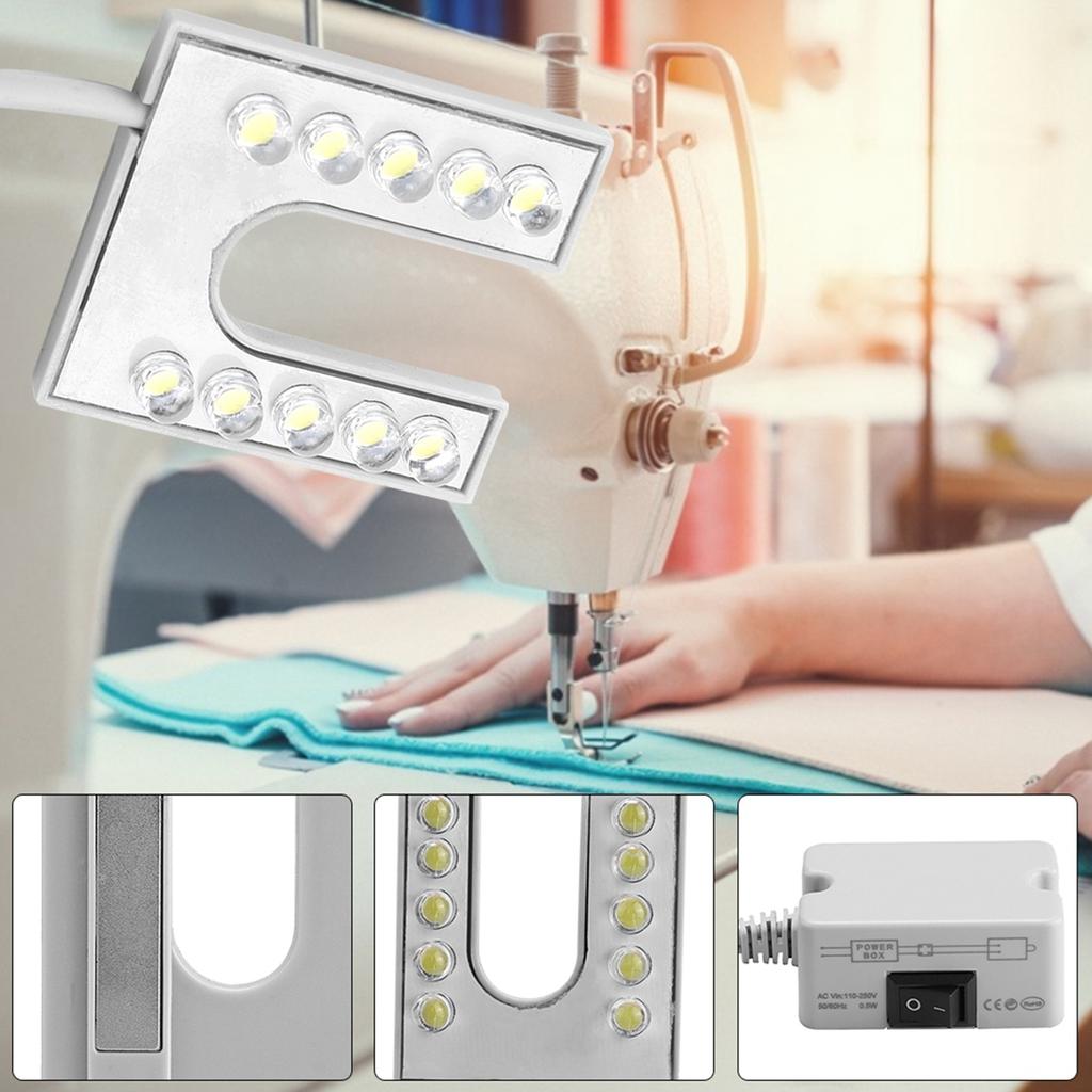 LED Light Flexible Gooseneck Lamp with Magnetic Base for Sewing Machine